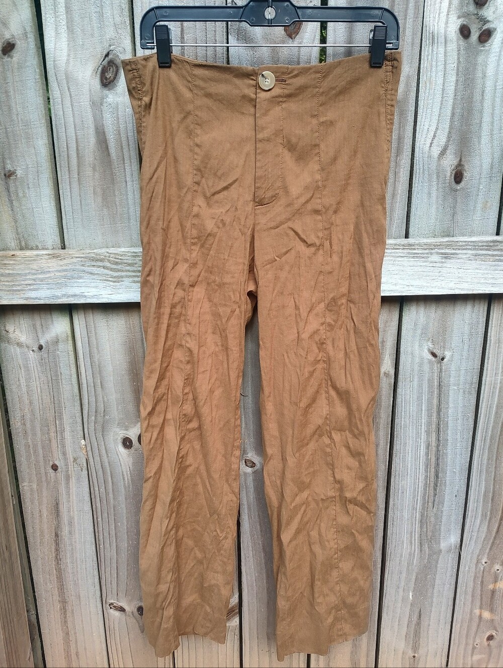 🏵️ Vince Linen Blend Lightweight Casual Classic Office Boot cut Trousers Sz 6
